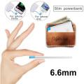 Ultra dünne Kreditkarte Powerbank Mini Portable Energien-Bank-Ladegerät 2600mAh